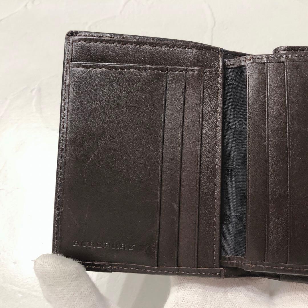 ☆BURBERRY☆ バーバリー 二つ折り財布 ノバチェック ベージュ ブラウン