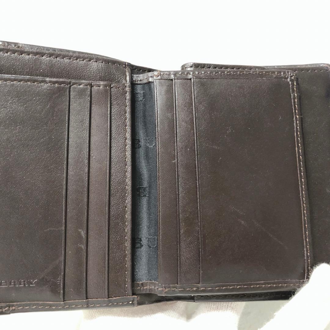 ☆BURBERRY☆ バーバリー 二つ折り財布 ノバチェック ベージュ ブラウン