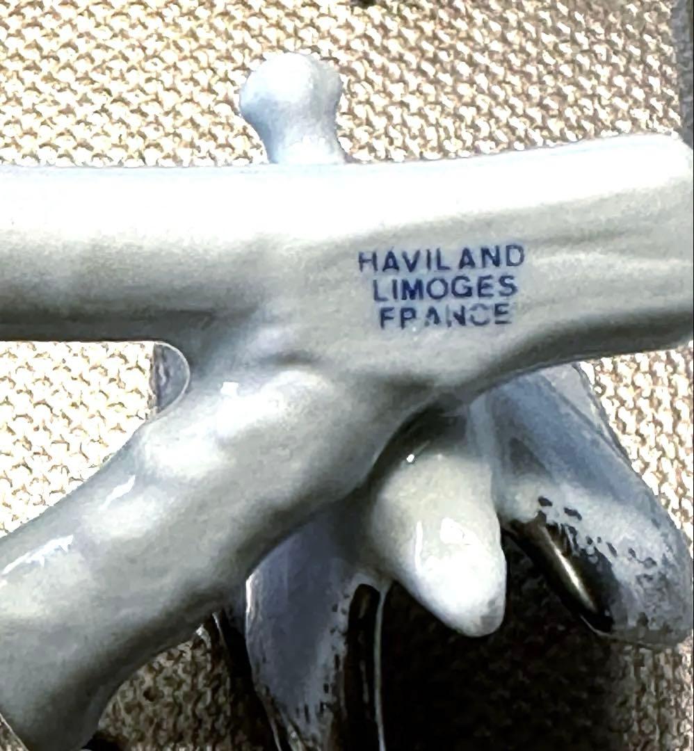 リモージュ Haviland 製　シルバーパピヨン　箸置き　2個X２セット