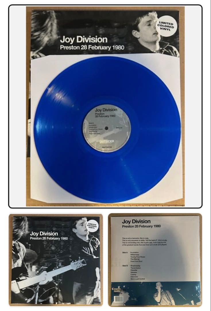 洋楽 Joy Division Preston 28 February 1980 LP
