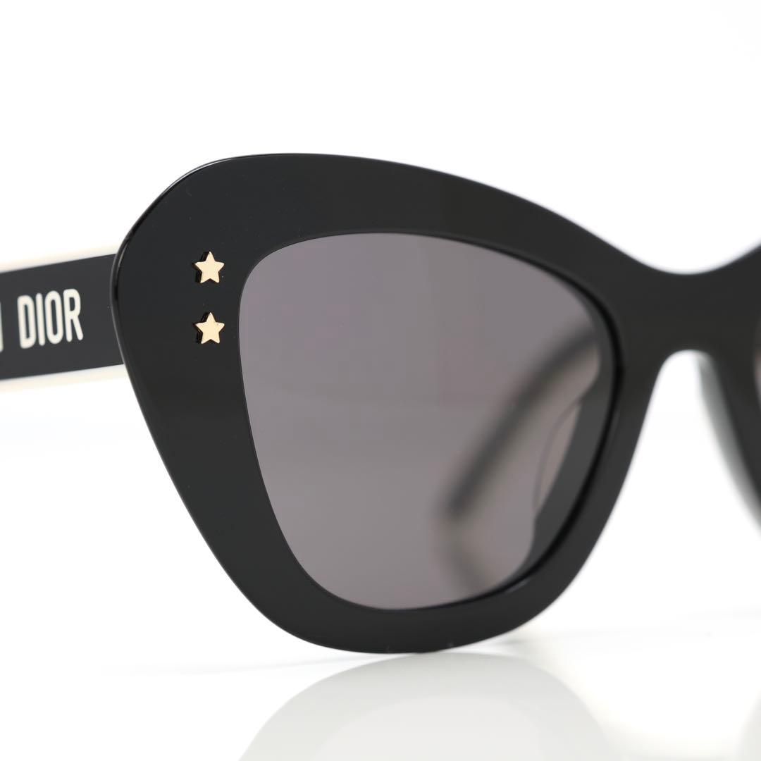 美品✨ケース付き✨Dior ディオール サングラス キャッツアイ スター装飾