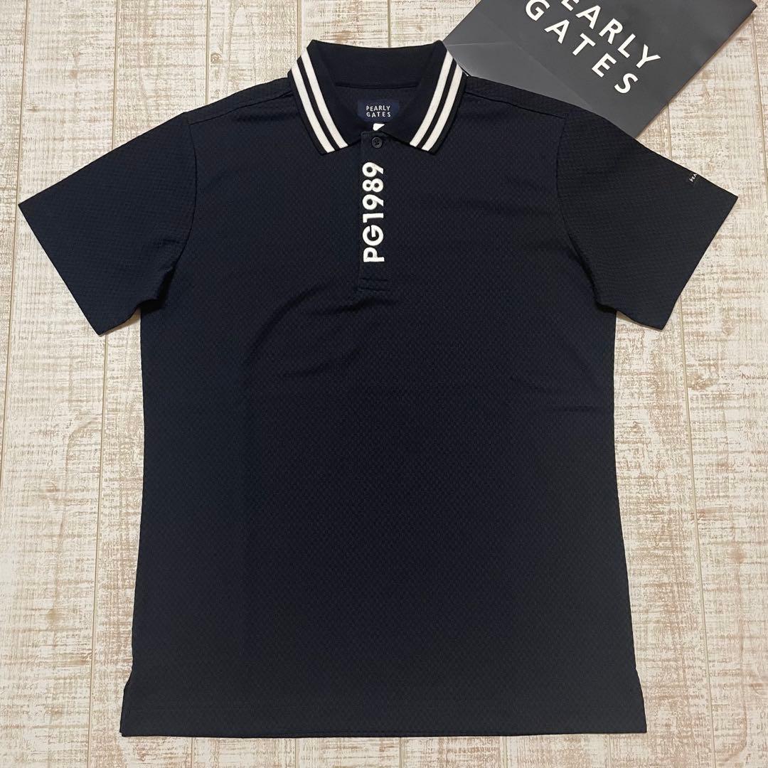 新品 パーリーゲイツ 半袖シャツ トライクール ブラック Lサイズ（5）
