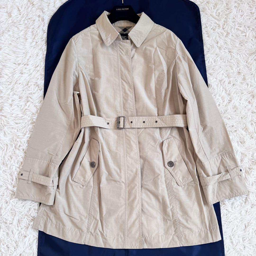 専用　2XL　バーバリーロンドン　シングルトレンチコート　ノバチェック　ベージュ