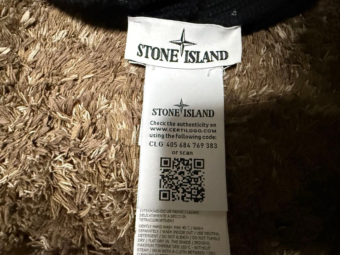 STONE  ブラック ニット帽 フリーサイズ