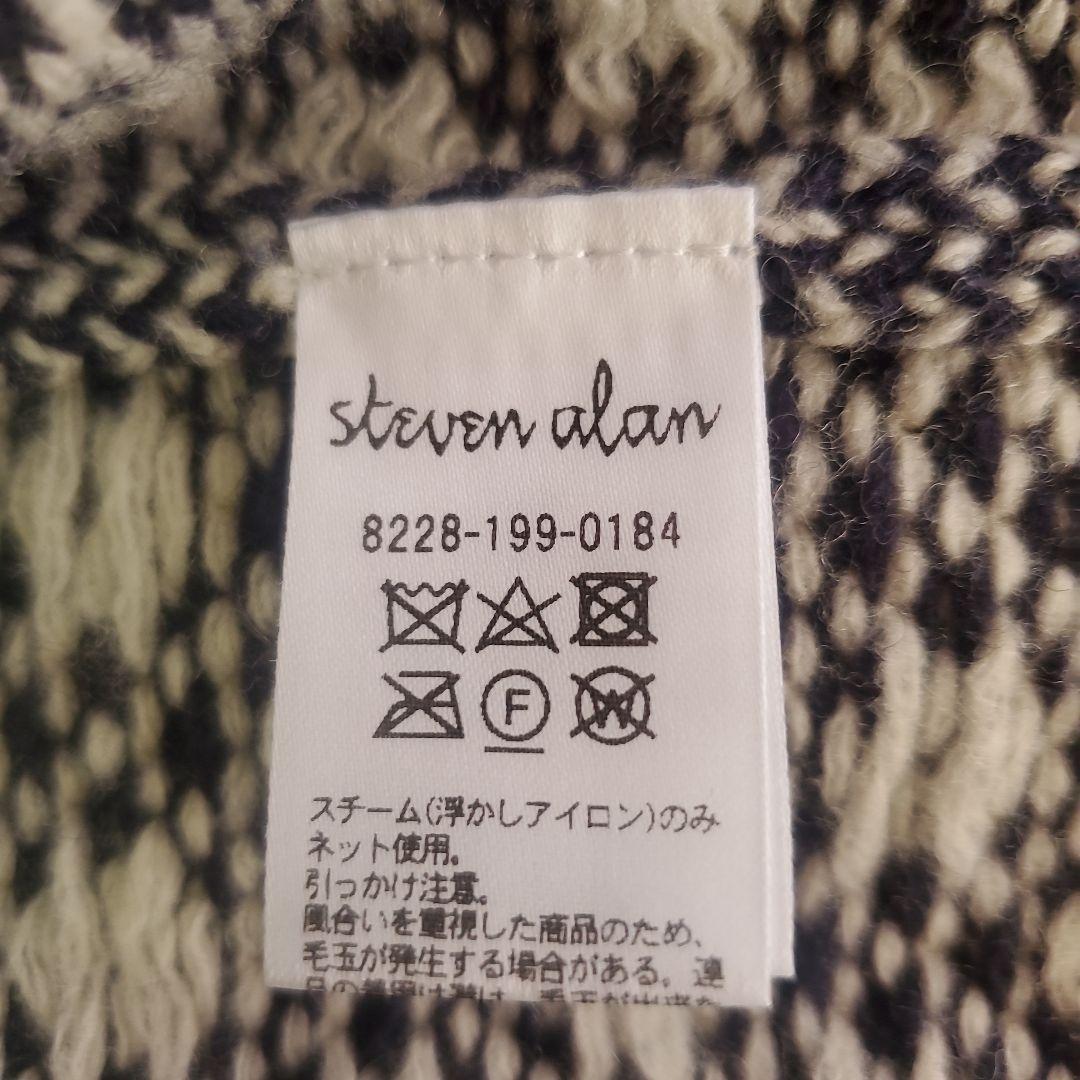 m*h様 StevenAlan　ノルディック柄ウールナイロンミックスジャガードカ