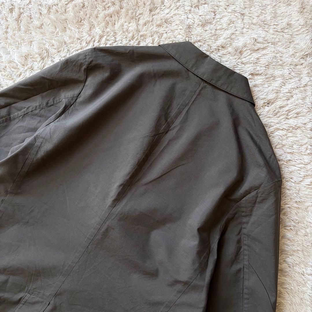 マーガレットハウエル コットン シルク ジャケット S グレージュ