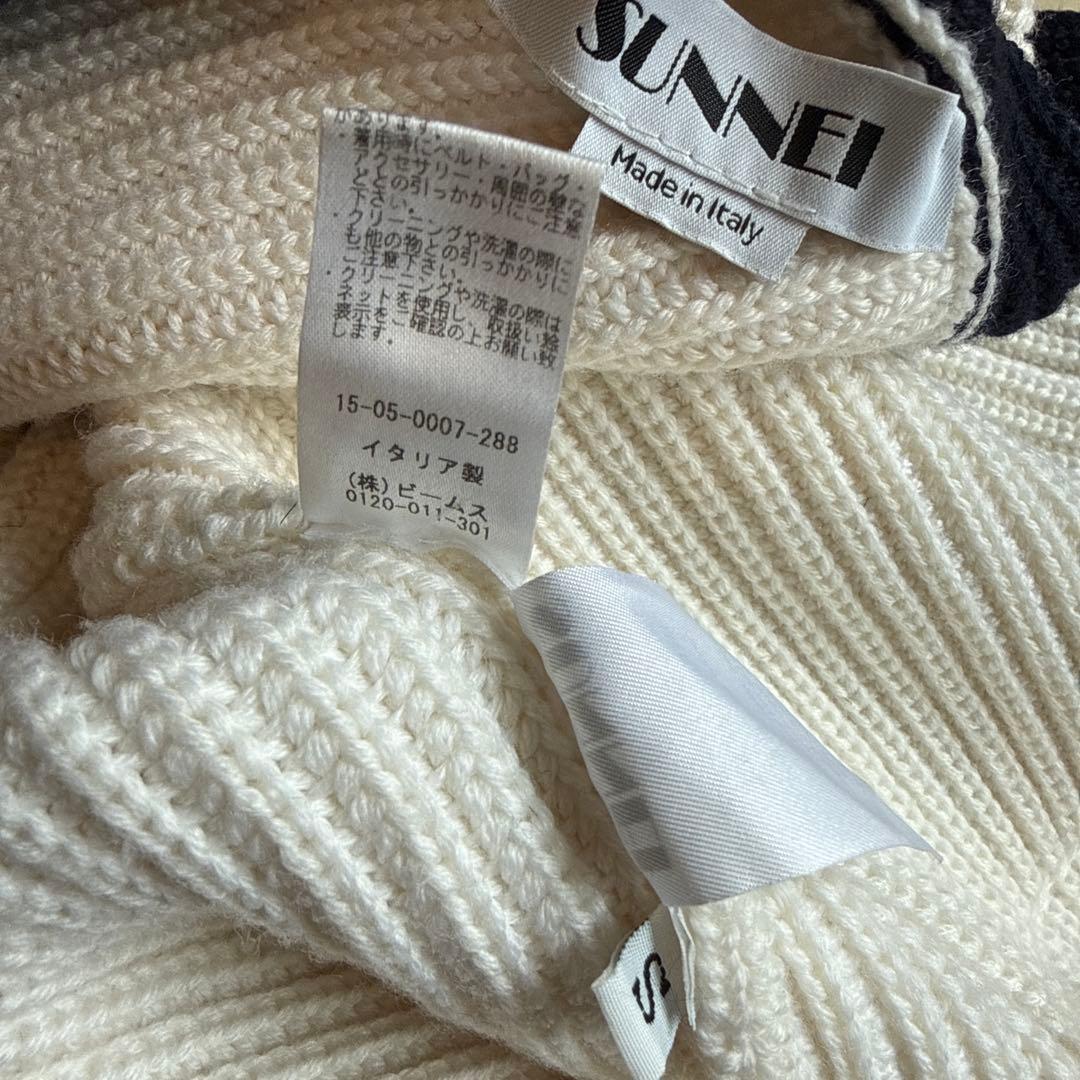 SUNNEI フロントオープンニットベスト
