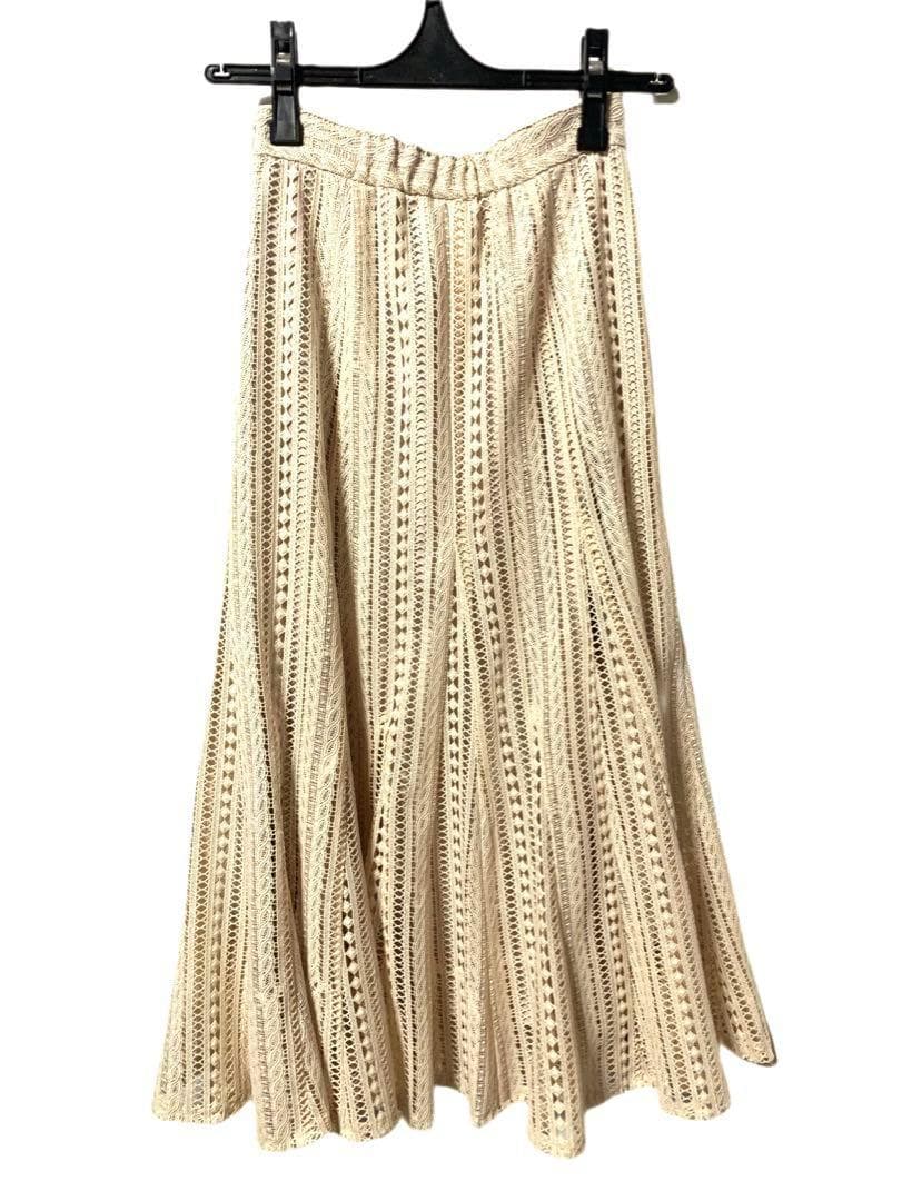 新品【CADUNEカデュネ】クロシェレーススカート XS相当