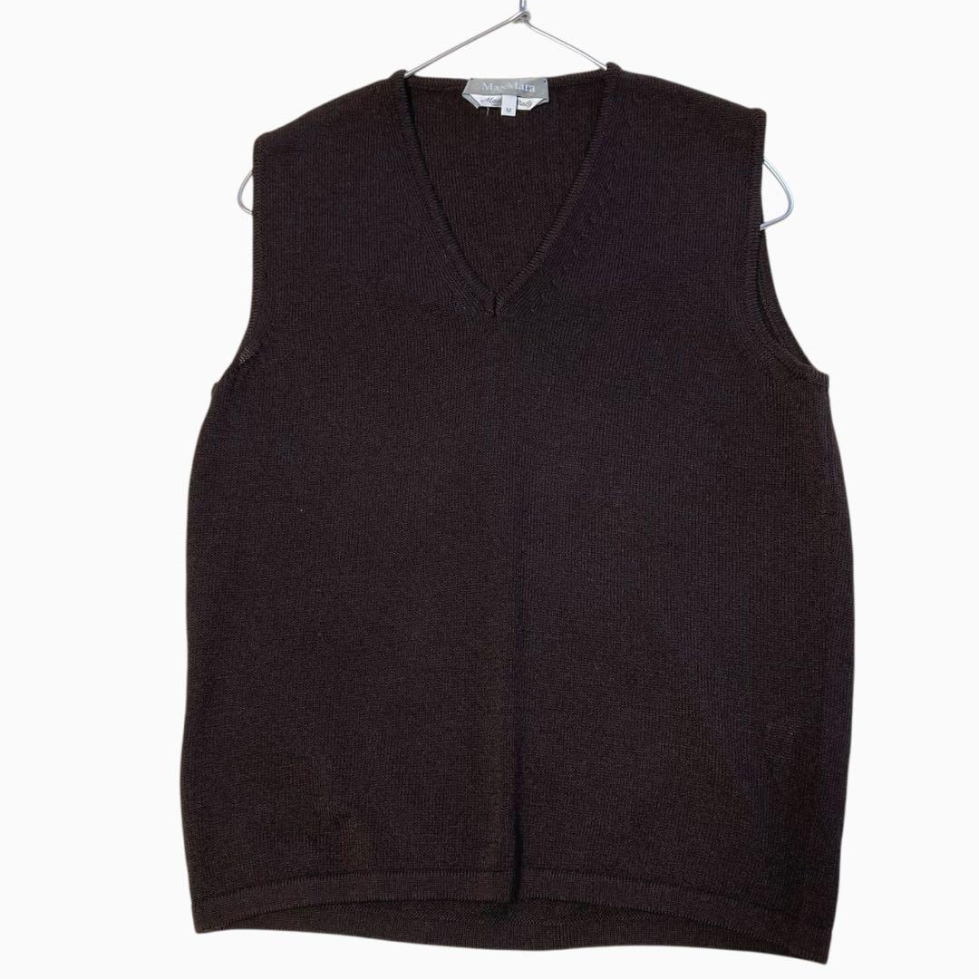 Max Mara 銀タグ イタリア製 ニット アンサンブル 長袖 ブラウン M