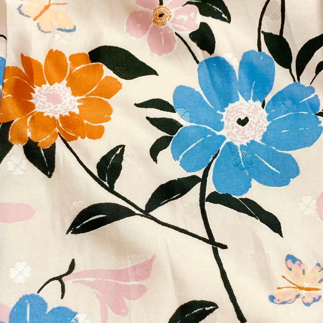 kate spade トレンチコート リボンベルト 花柄 Mサイズ相当