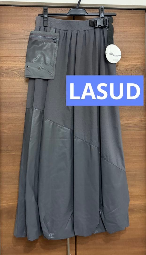 【新品】LASUD グレー　バルーンスカート　ヤマダヤ