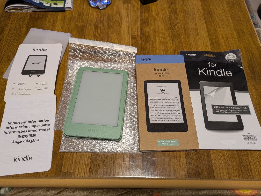 Kindle(第11世代) 2024年/6インチ/16GB/抹茶/純正カバー