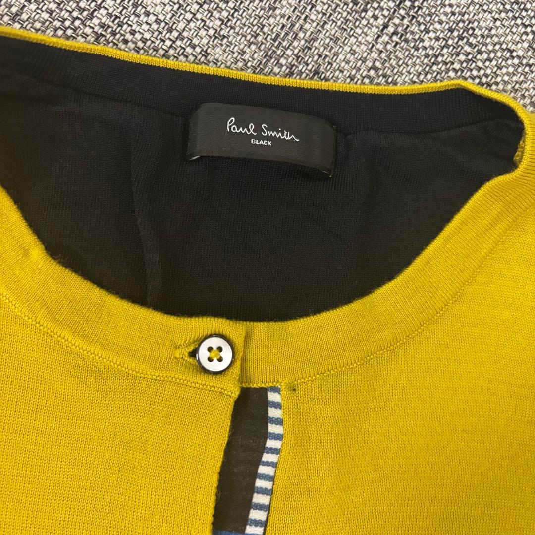 ポールスミス Paul Smith カーディガン Lサイズ マスタードカラー美品