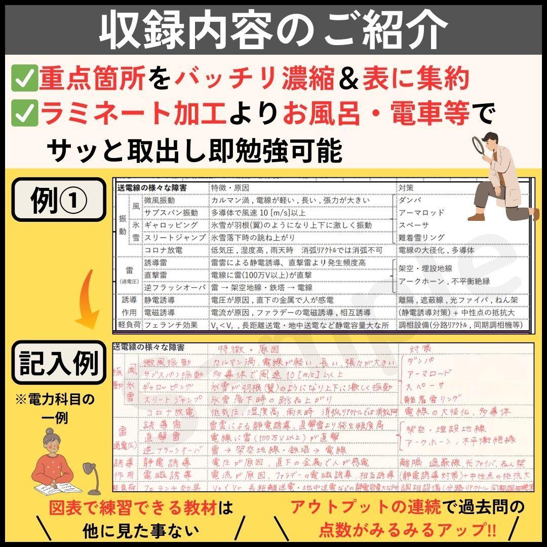●３月試験に間合う●電験三種 フルカラー暗記シート＆まとめノート（全科目+入門）