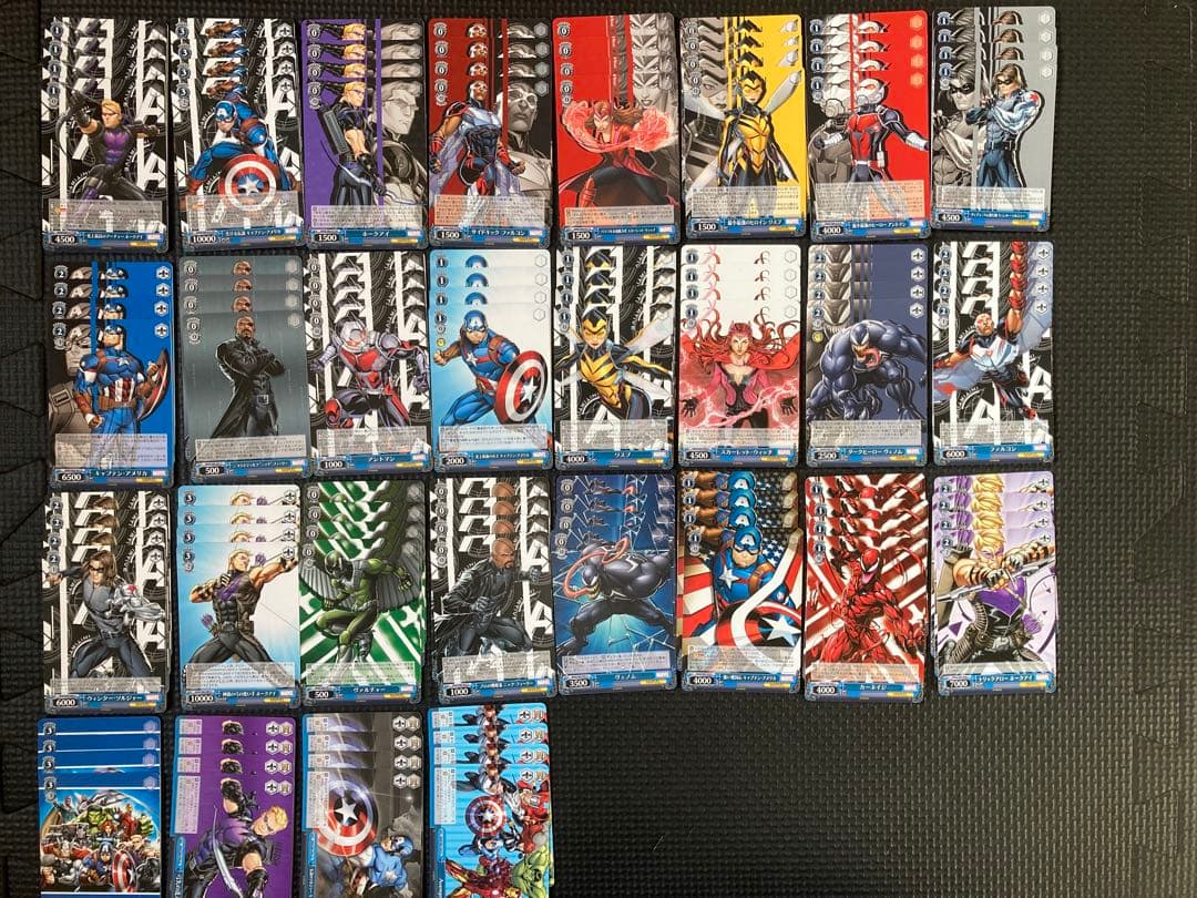 ヴァイスシュバルツ　MARVEL初弾・2弾・3弾4コンセット