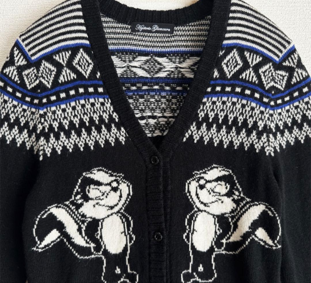 じゅん 　HYSTERIC GLAMOUR スカンクカーディガン