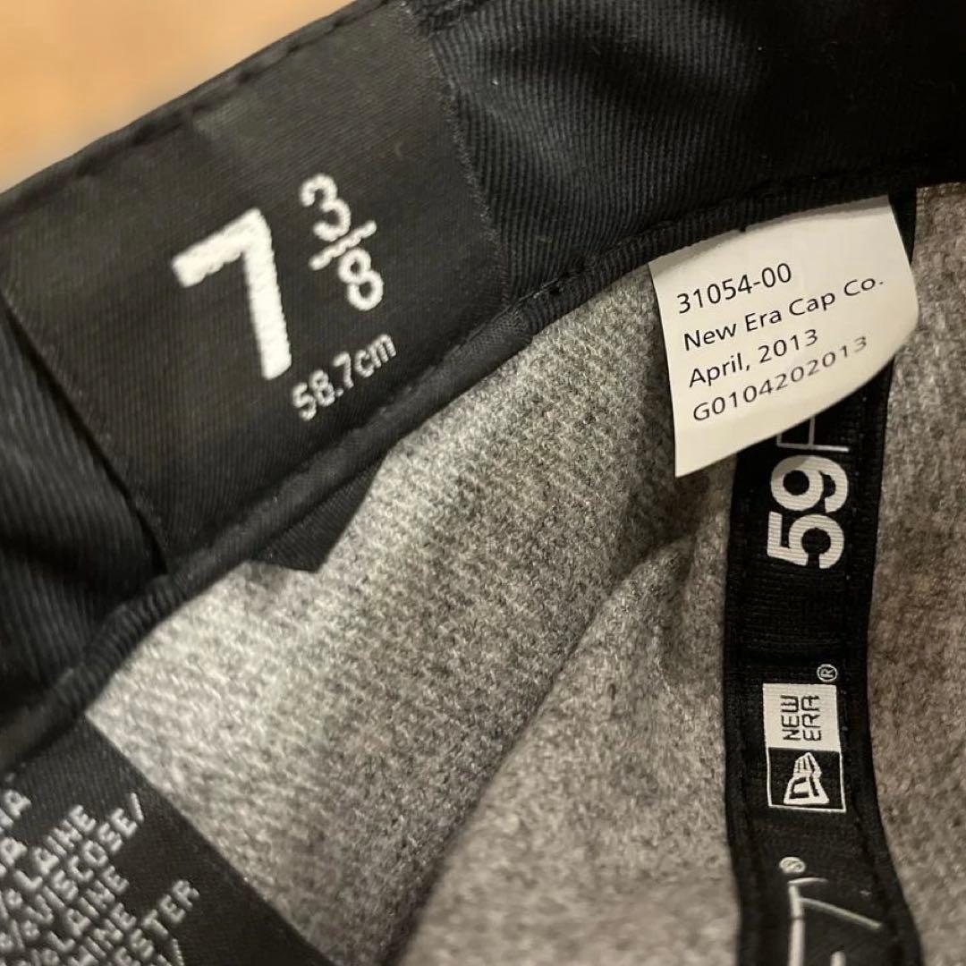 Stüssy × NEWERA 7 3/8 58.7cm black&gray