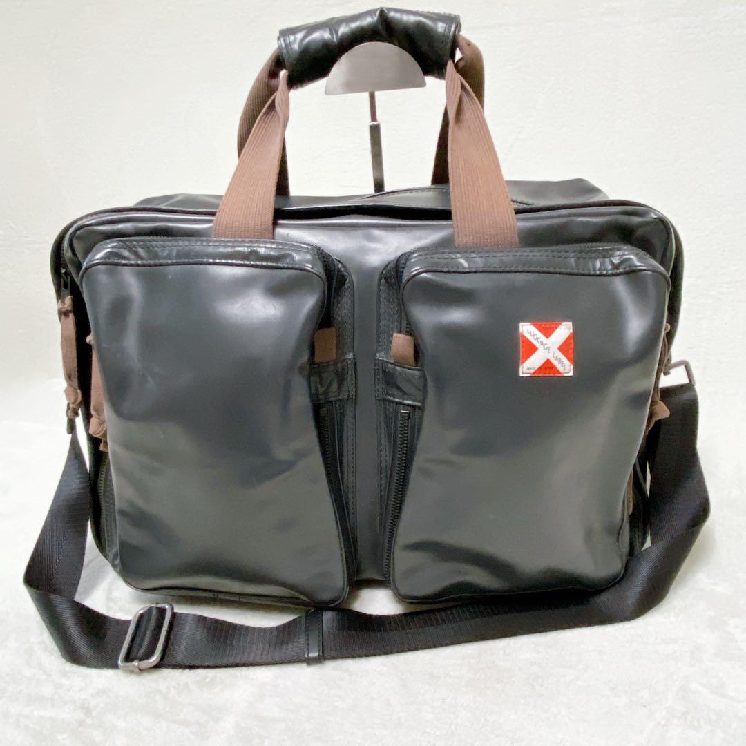 希少　LUGGAGELABEL　 2WAYオーバーナイター　赤バッテン　山口タグ