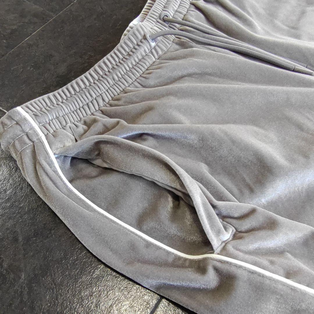 【プロクラブ シルバー】ベロア トラックパンツ ジャージ ビッグサイズ 2XL
