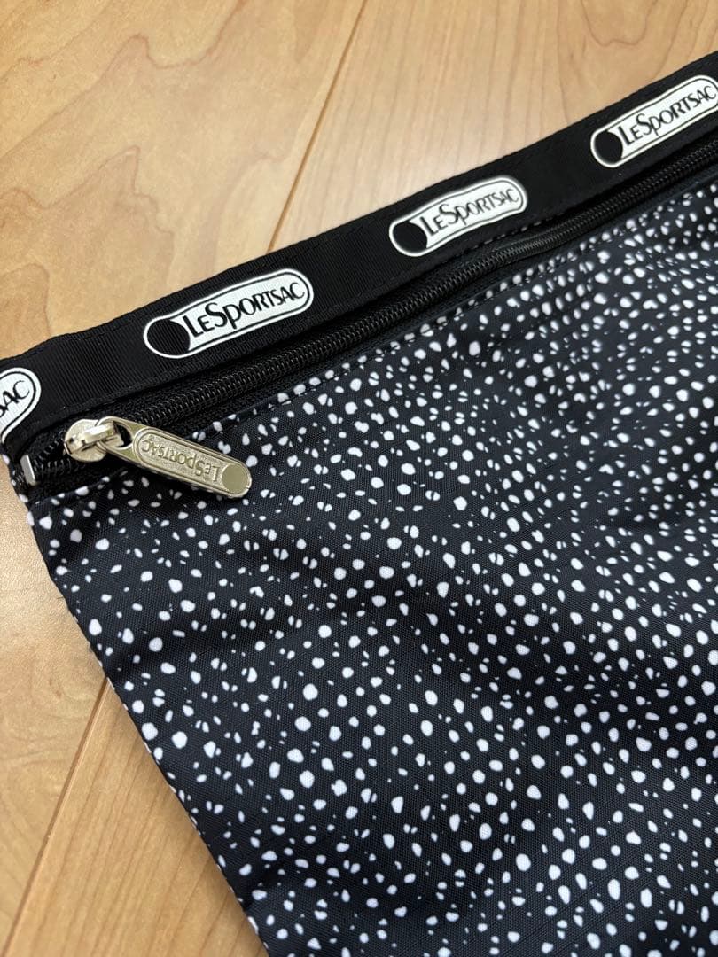 【未使用】LeSportsac ドットニュアンス柄 ボストンバッグ 黒ショルダー