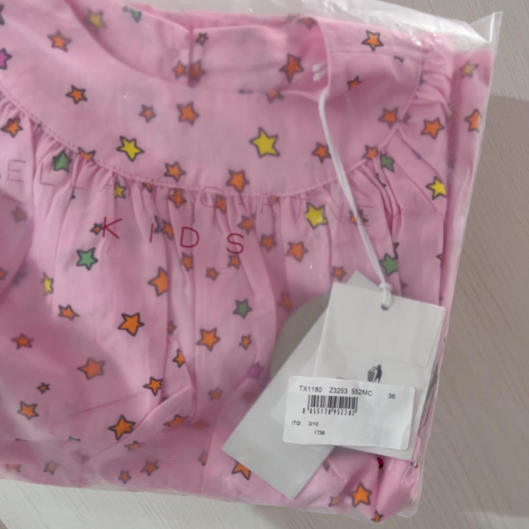 【新品】Stella Mccartneyスター柄　ロングスリーブドレス 36M