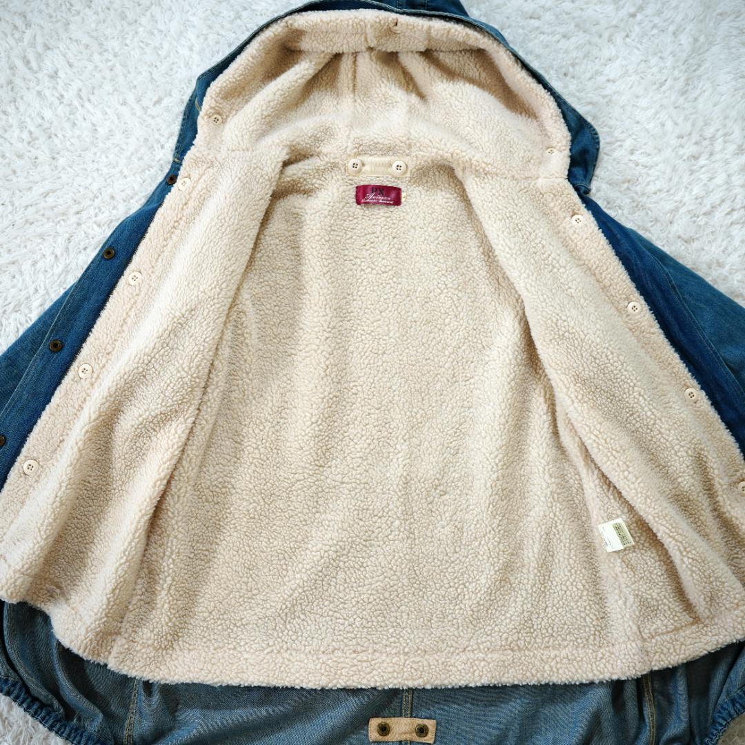 【美品】AVIREX　アヴィレックス　3WAYデニムモッズコート　Lサイズ