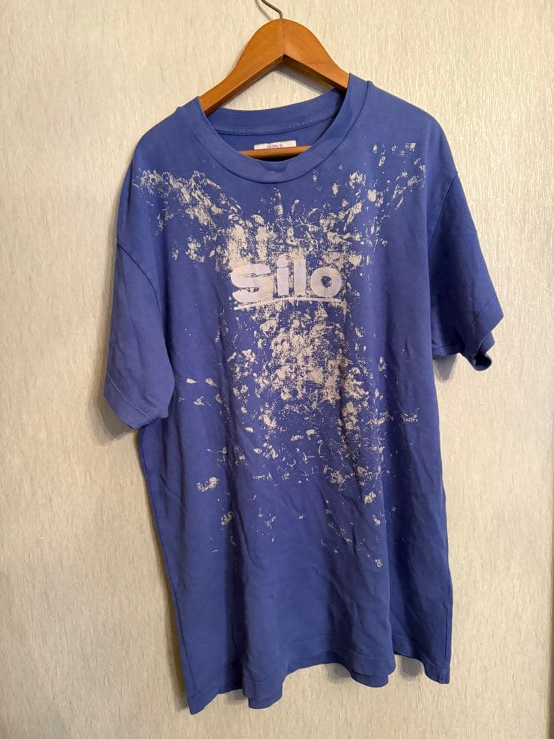 ERL 青 グラフィックプリント Tシャツ