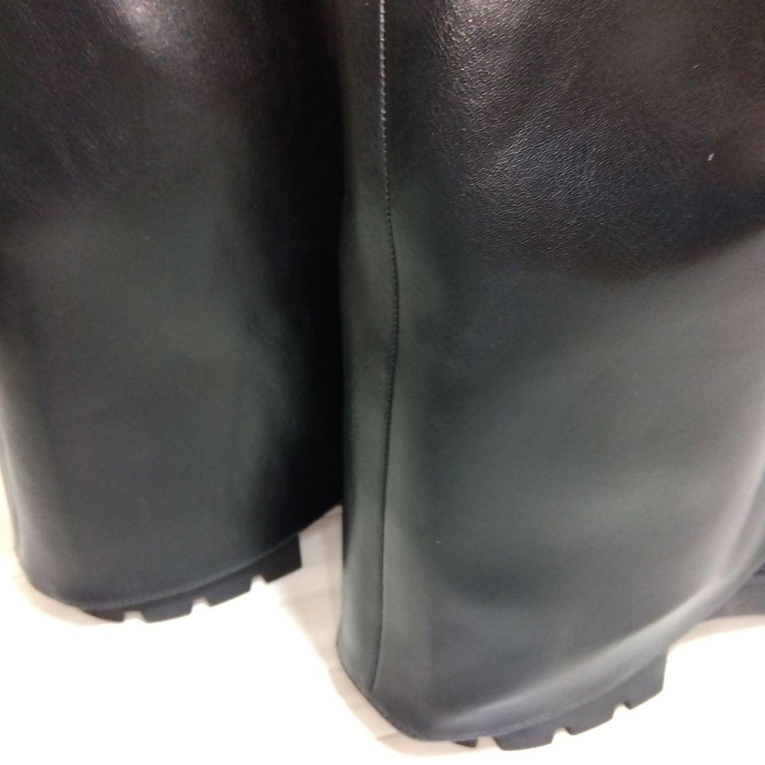 ZARA ザラ ニーハイゲートル黒ブラックロングブーツ38