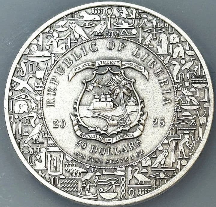 NGC MS70 2025 2オンス 純銀 女神イシス 全世界99枚のみ