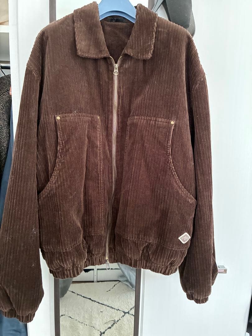 ブラウン コーデュロイ ジャンパー Lサイズ　zara