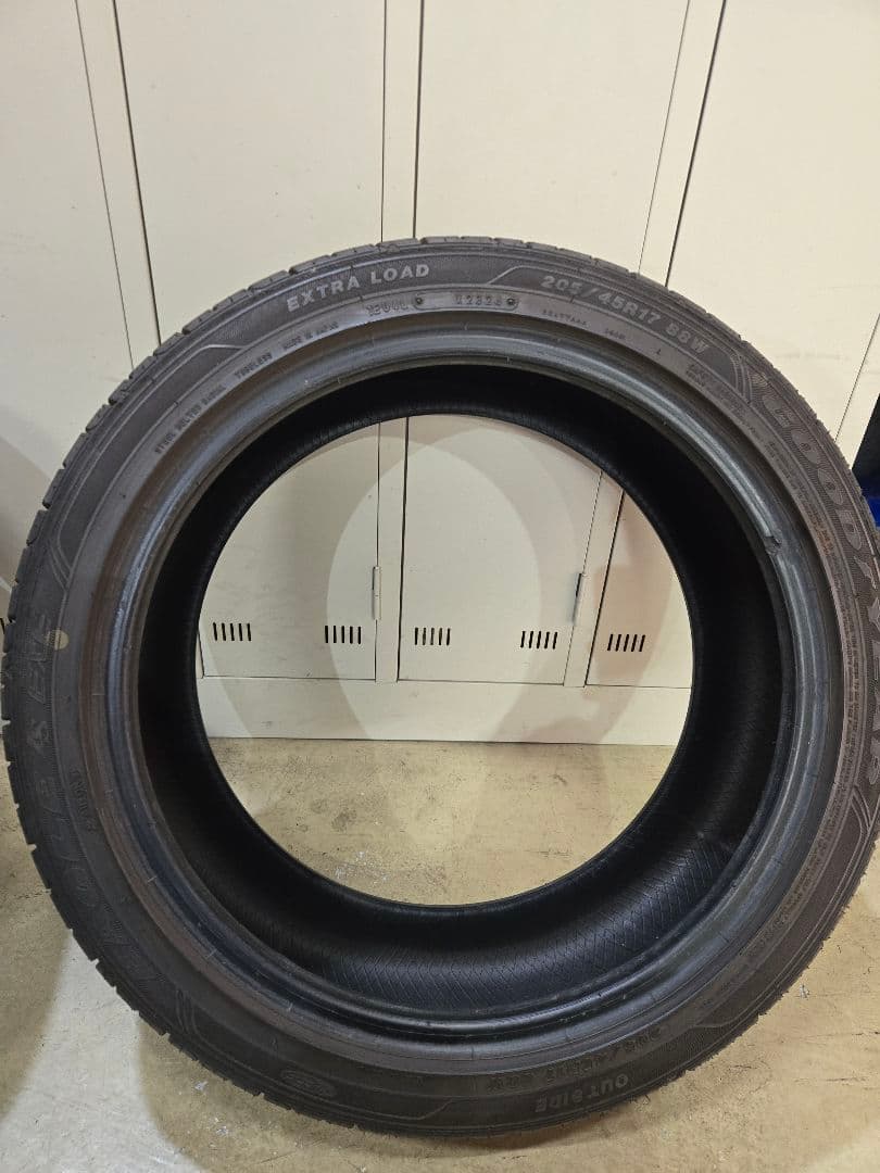 グッドイヤー 2024年製 205/45R17 88W XL 4本セット　バリ山