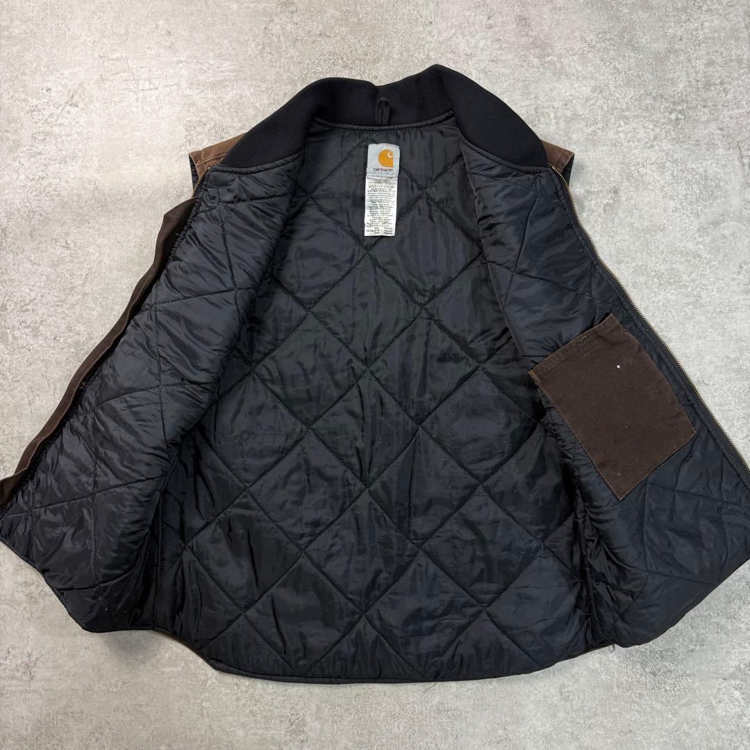 希少■carhartt カーハート 00s ダックベスト フェード 雰囲気◎