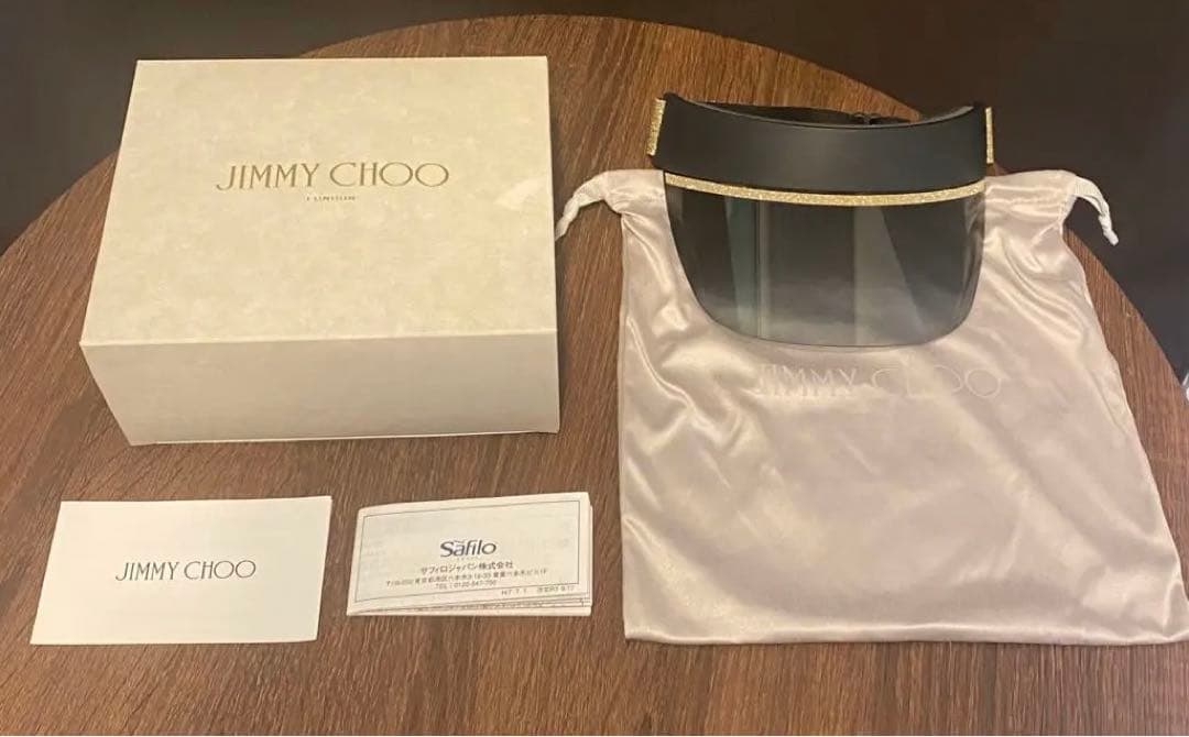 新品未使用　ジミーチュウ　サンバイザー　グレー　グラデーション　レンズ