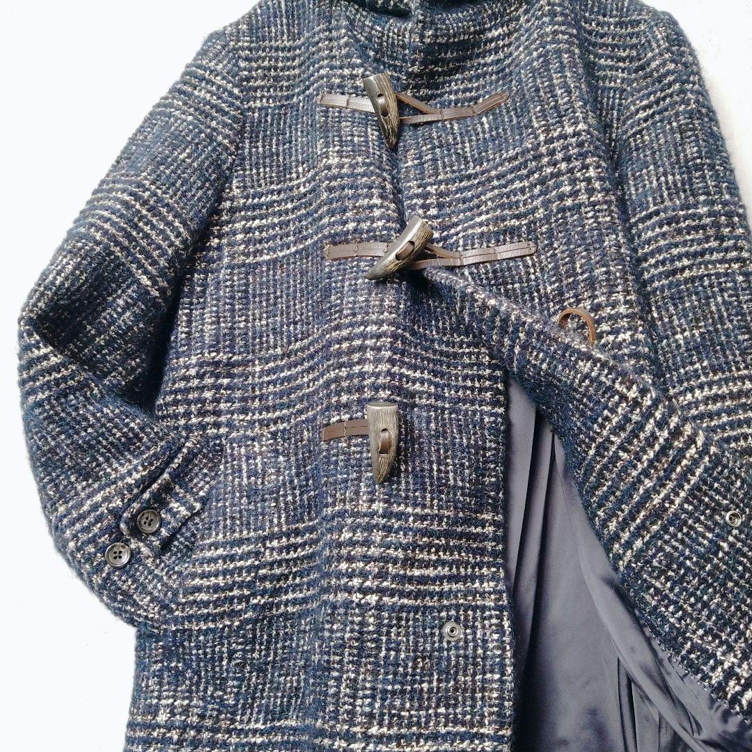JOSEPH ABBOUD アルパカ モヘア ダッフルコート M フード付き