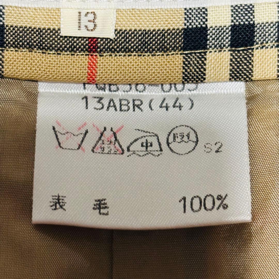 希少 バーバリー ノバチェック 金ボタン ラップキュロット キュロット XL