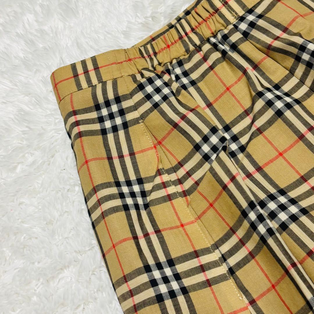 希少 バーバリー ノバチェック 金ボタン ラップキュロット キュロット XL