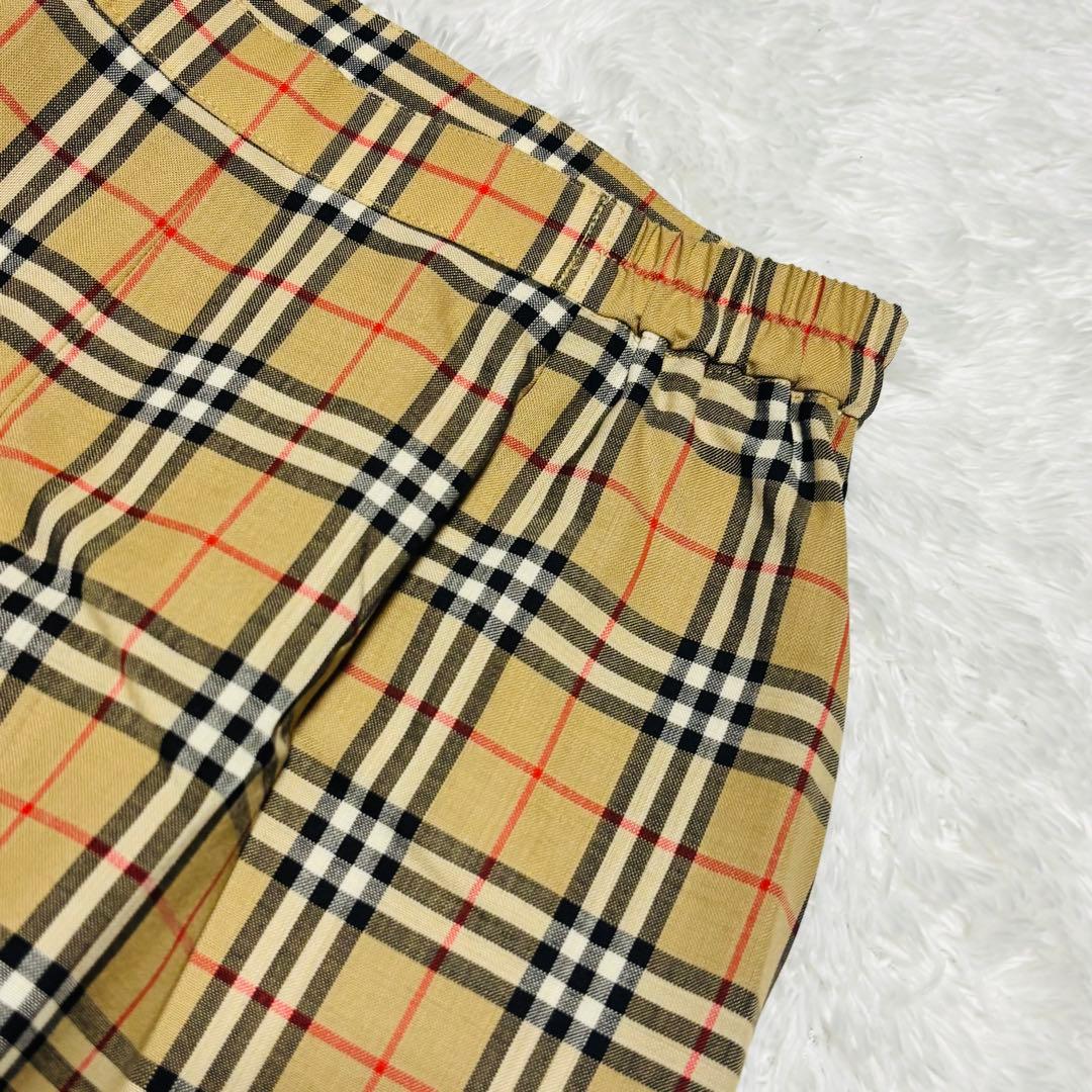 希少 バーバリー ノバチェック 金ボタン ラップキュロット キュロット XL