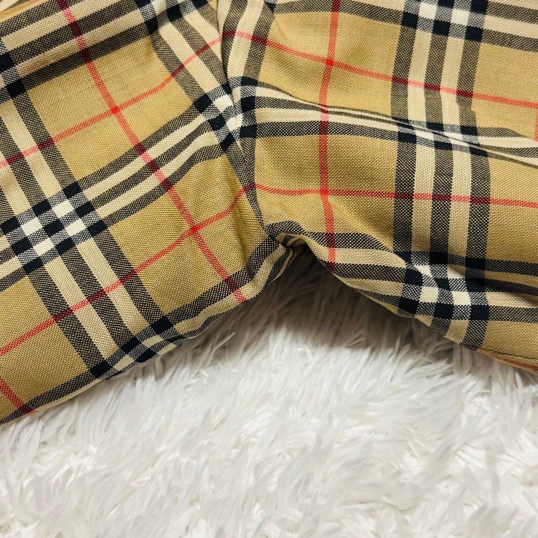 希少 バーバリー ノバチェック 金ボタン ラップキュロット キュロット XL