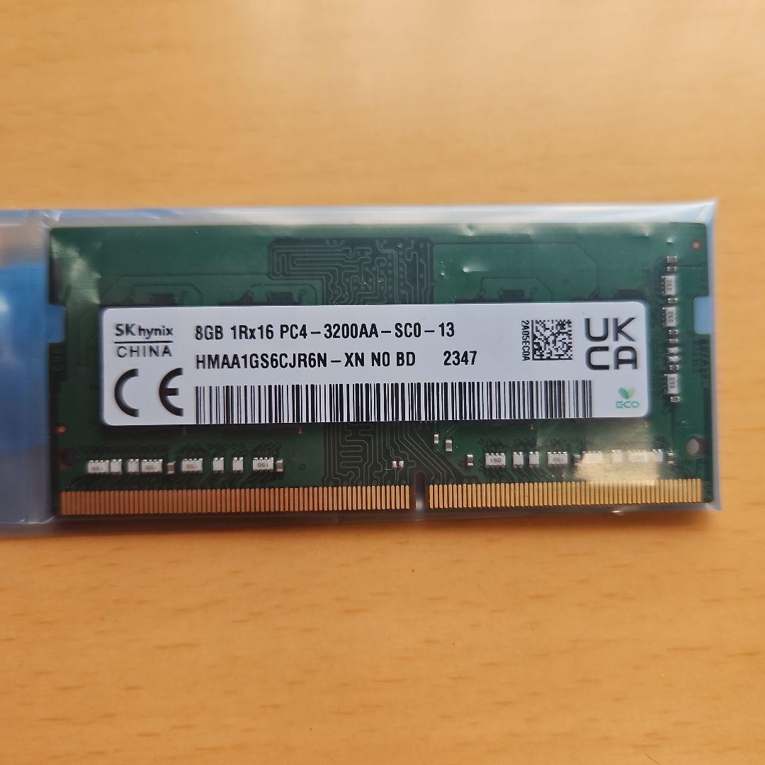 SK hynix DDR4 8GB 3200MHz メモリー