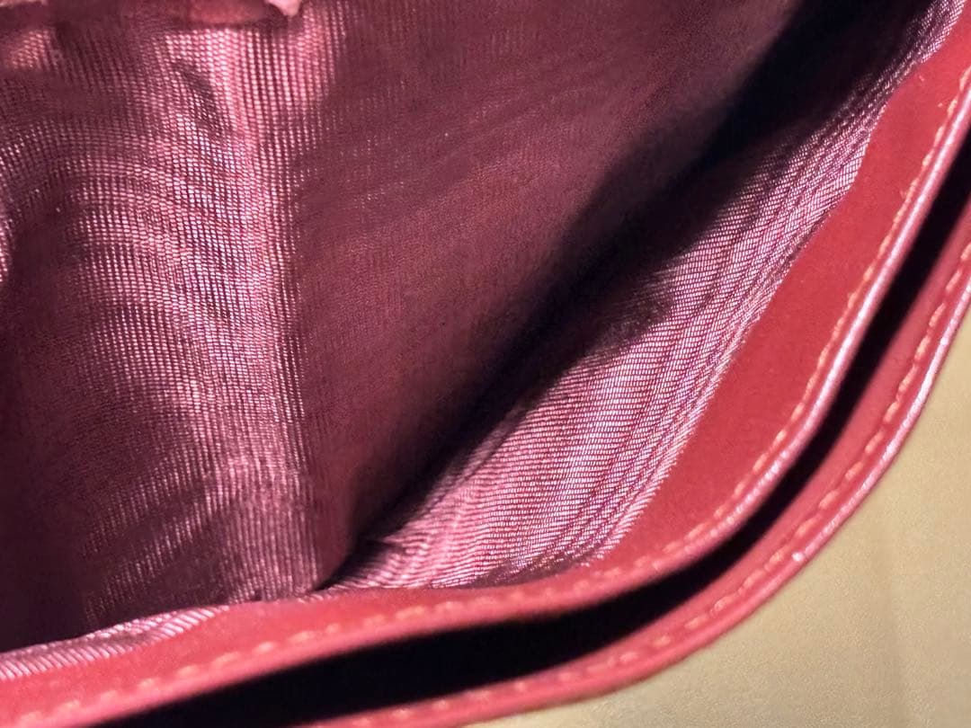 未使用 Cartier カルティエ マスト 二つ折り財布 札入れ ボルドー