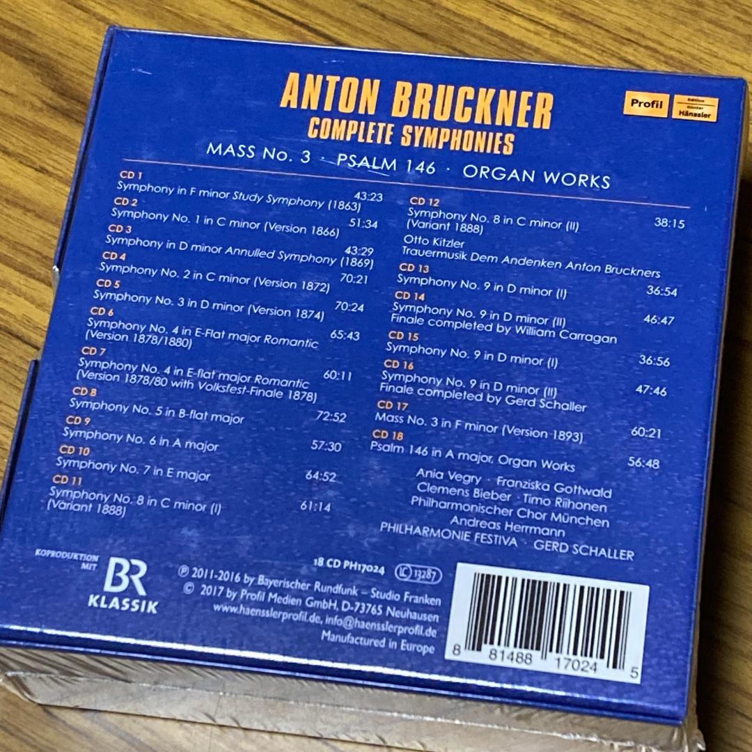 クラシック Anton Bruckner: Complete Symphonies 18CD