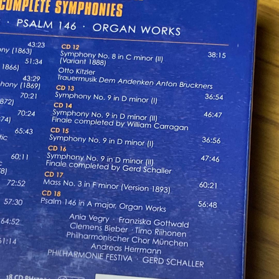 クラシック Anton Bruckner: Complete Symphonies 18CD