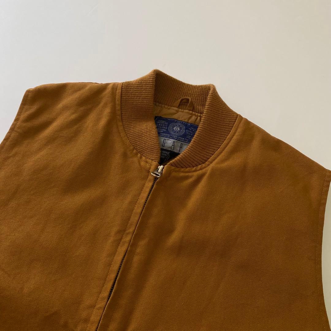 90s oldgap ダック ベスト ベージュ パフ GAP CLASSIC