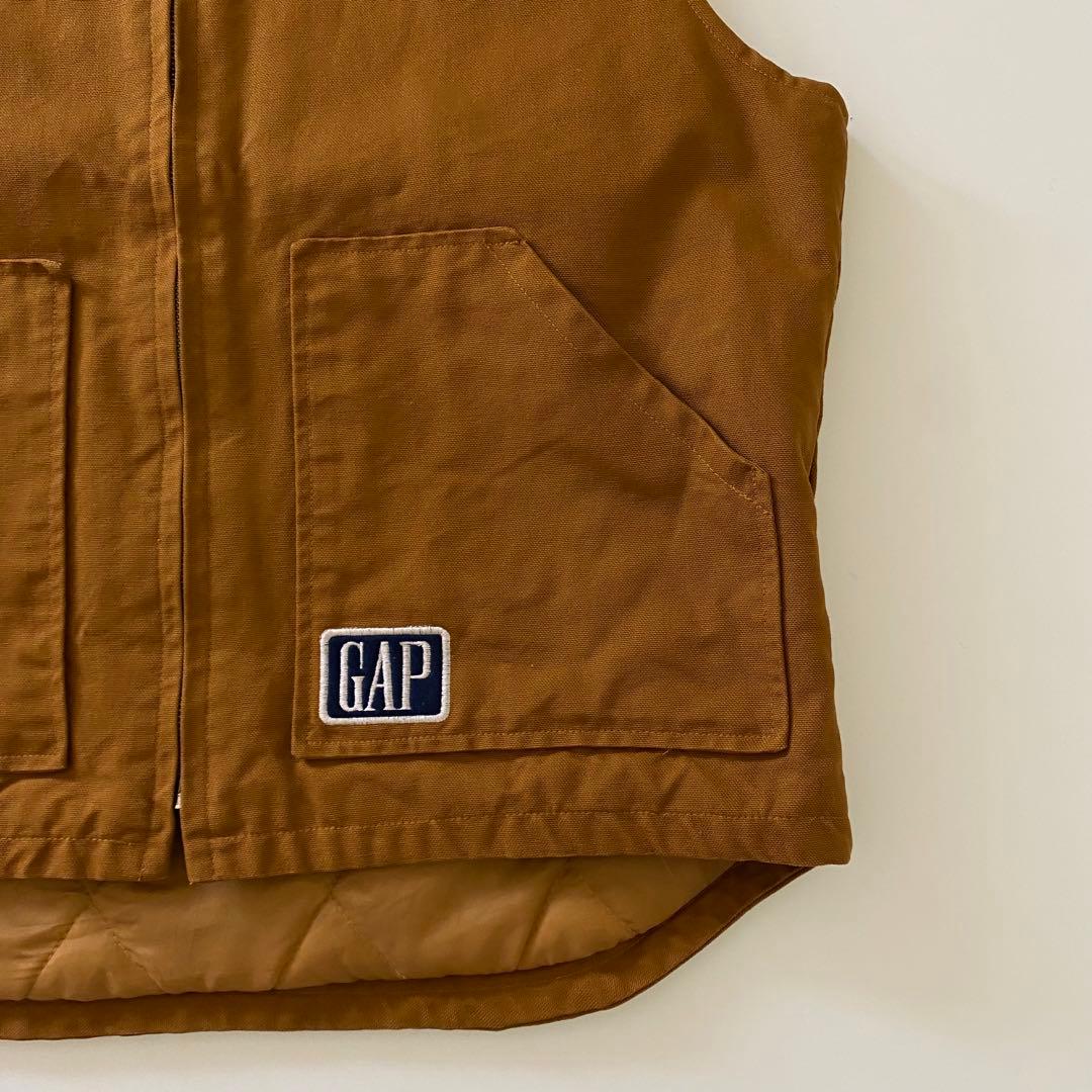90s oldgap ダック ベスト ベージュ パフ GAP CLASSIC