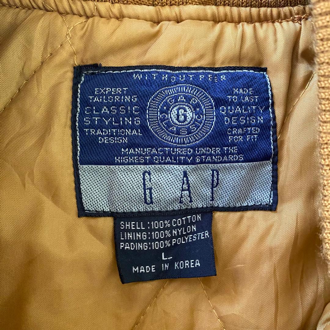 90s oldgap ダック ベスト ベージュ パフ GAP CLASSIC