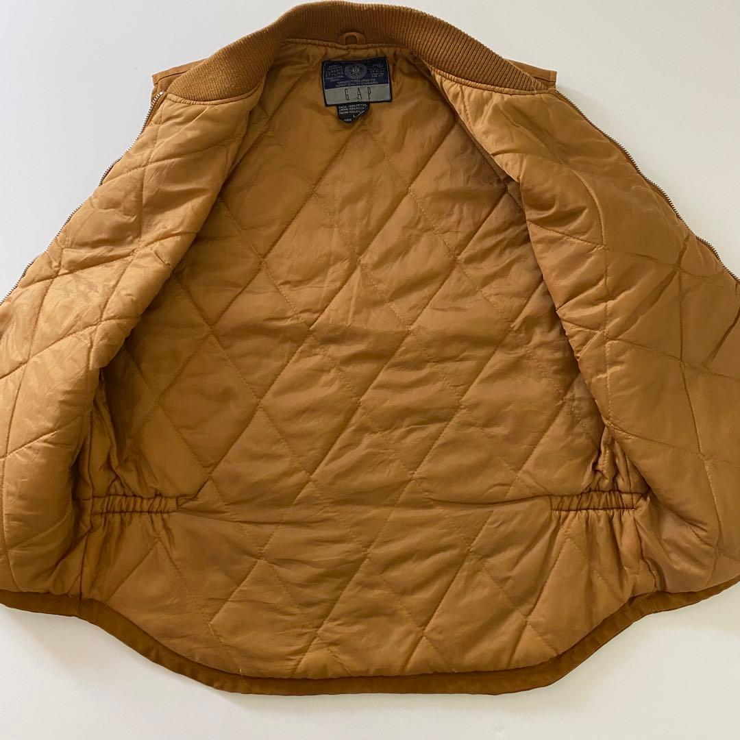 90s oldgap ダック ベスト ベージュ パフ GAP CLASSIC
