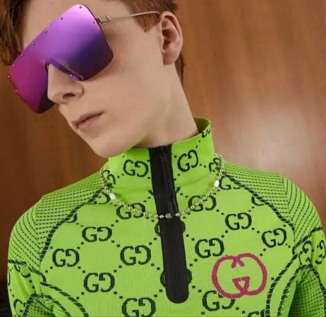 GUCCI インターロッキングG ボールチェーン ネックレス