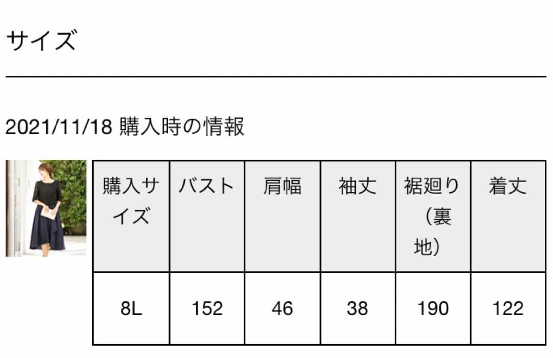 最終値8L パーティードレス　大きいサイズ　結婚式
