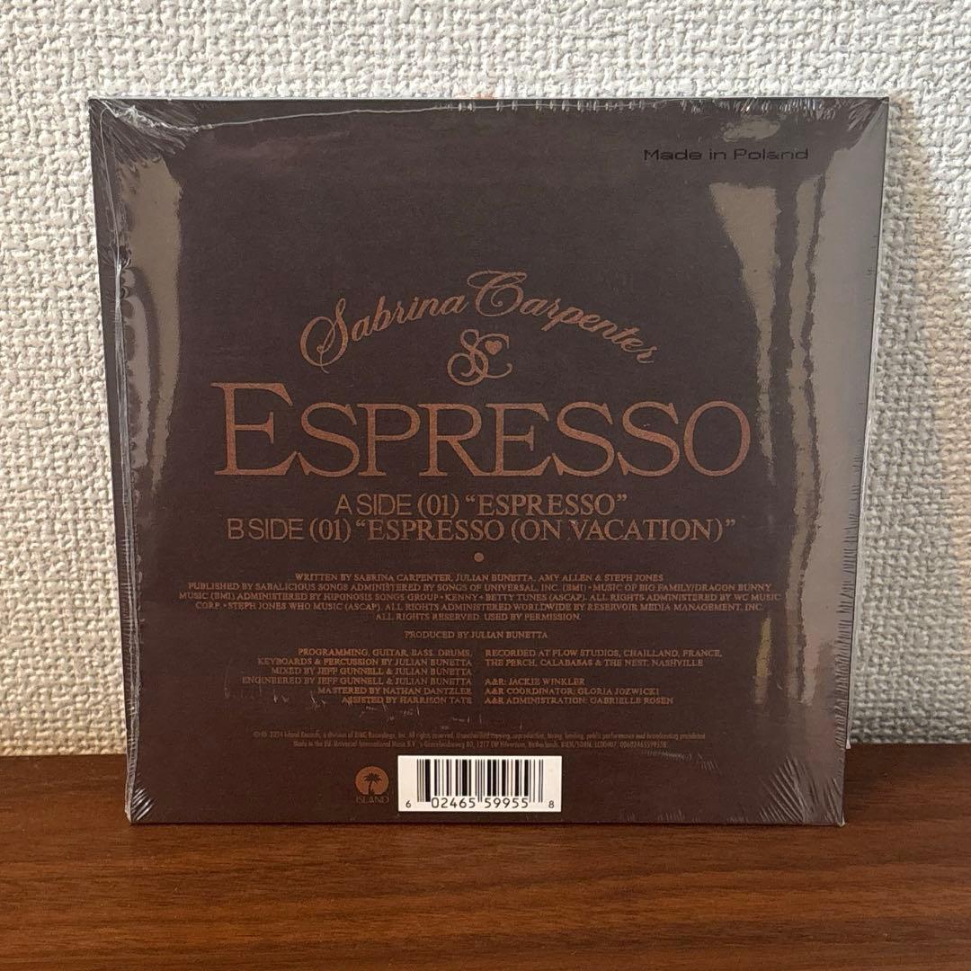 Sabrina Carpenter / Espresso シングルLP