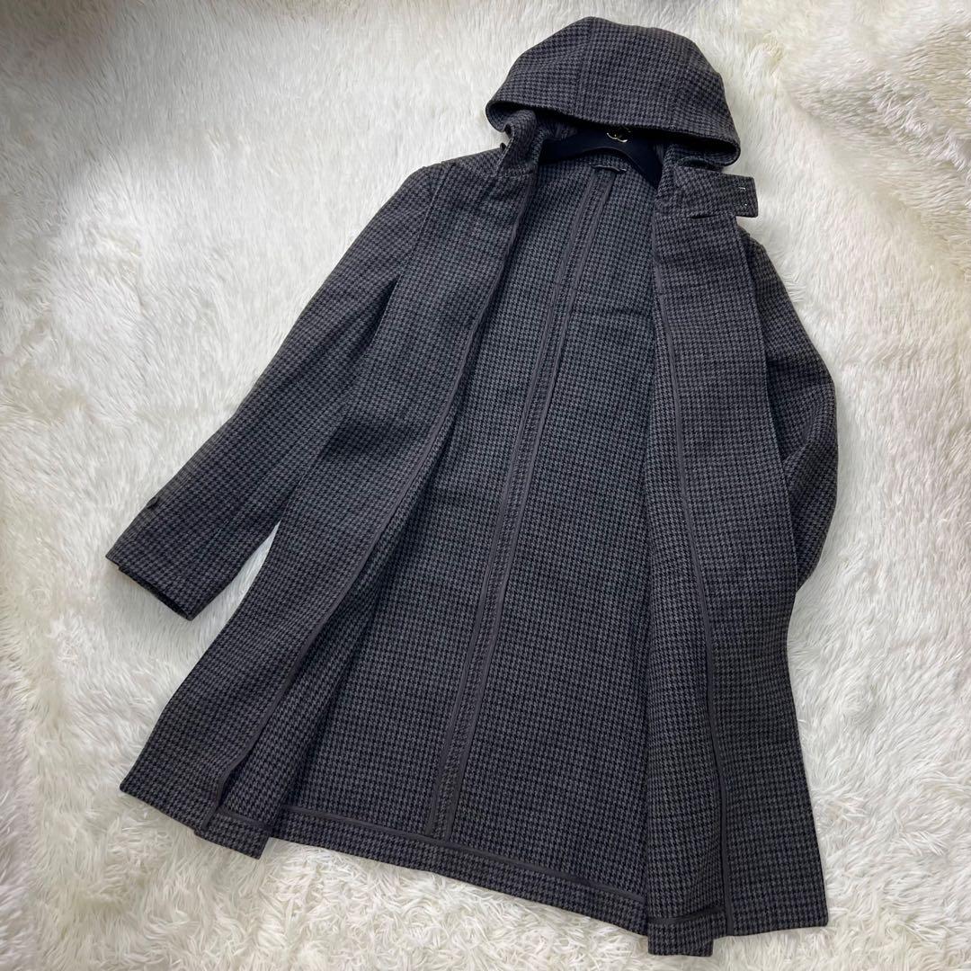 定価475000円♡最高級♡ダンヒル ハウンドトゥース ダッフルコート 千鳥柄